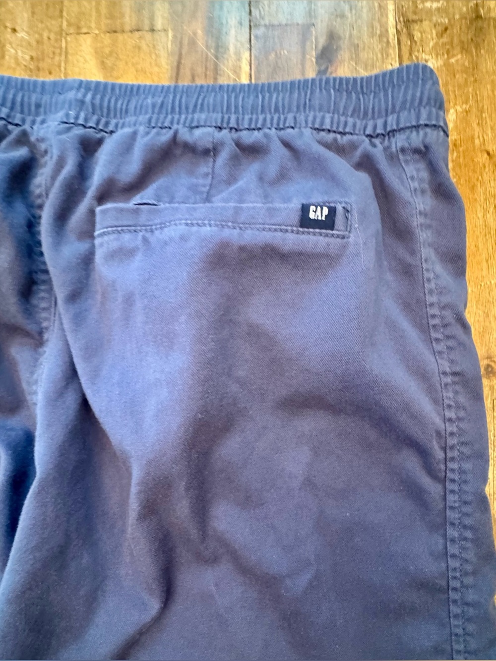 GAP Brand Men's Navy Jogger Style Pants with Elastic & Drawstring Waist - Picture 7 of 10